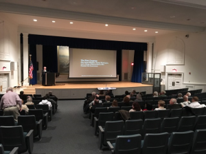 Fergus speaks at Washington's Crossing